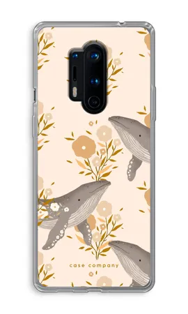 Floral Whales, Capa macia OnePlus 8 Pro