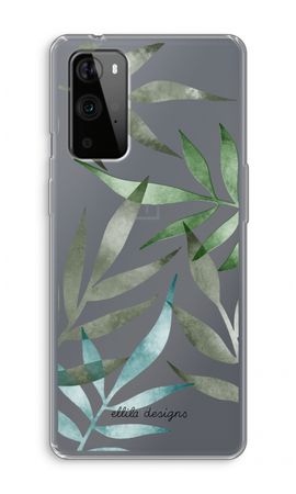 Tropical watercolor leaves