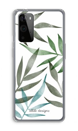 Tropical watercolor leaves