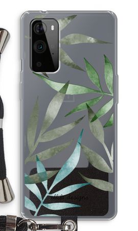 Tropical watercolor leaves