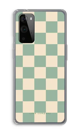 Checkered Mint, Miękkie etui OnePlus 9 Pro