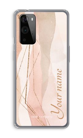 Gold Lines Namecase - Blush