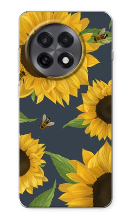 Sunflower and bees
