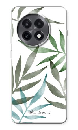 Tropical watercolor leaves