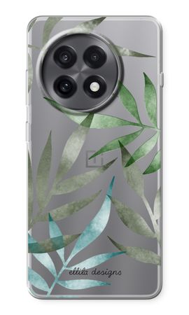 Tropical watercolor leaves