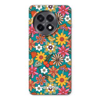 Fleurs rétro N°2 - Bleu