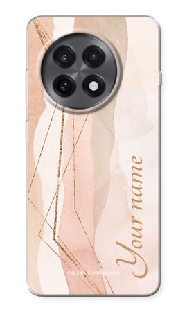 Gold Lines Namecase - Blush