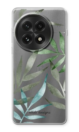 Tropical watercolor leaves