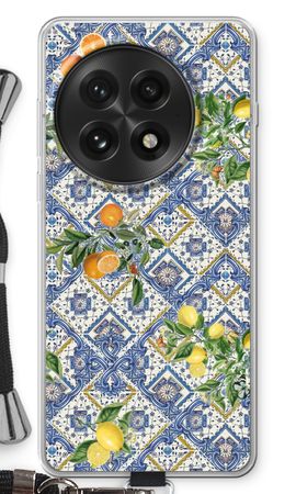 Blå plattor, citroner och apelsiner - små