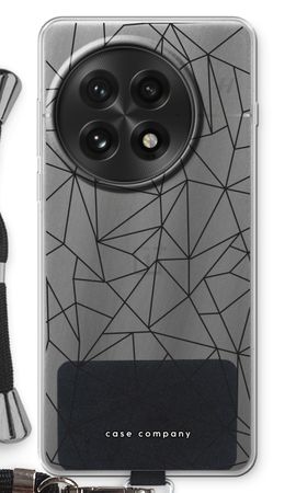 Geometriska linjer zvart