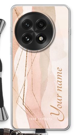 Gold Lines Namecase - Blush