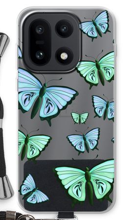 Blaue und grüne Schmetterlinge