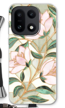 Orangefarbene Glasmalerei-Blume