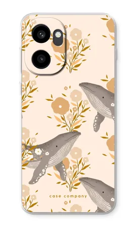 Floral Whales, Miękkie etui OnePlus 15R