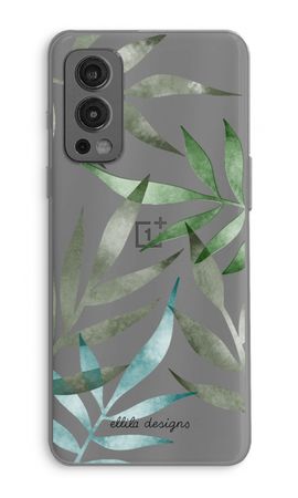 Tropical watercolor leaves