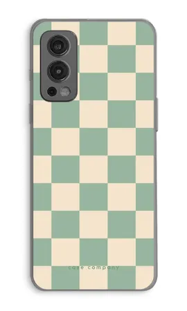 Checkered Mint, OnePlus Nord 2 5G mykt deksel
