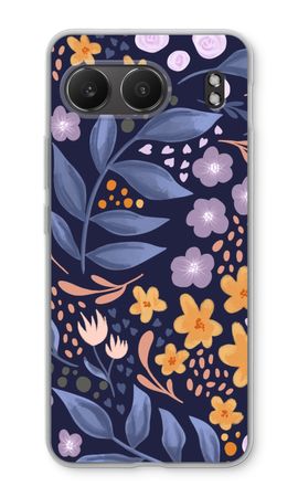 Flowers with blue leaves