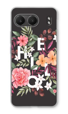 Hello in flowers