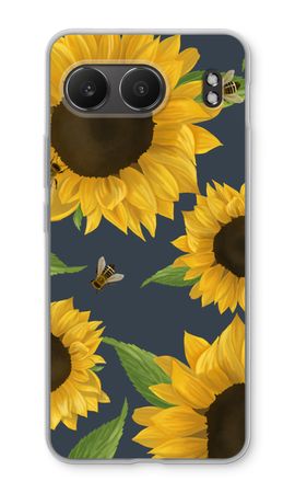 Sunflower and bees