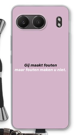 Fouten maken u niet