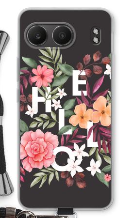 Hello in flowers