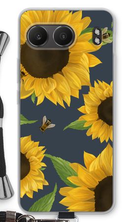 Sunflower and bees