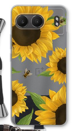 Sunflower and bees