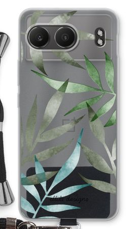 Tropical watercolor leaves