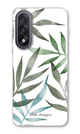 Tropical watercolor leaves