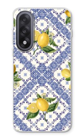 Blue tiles and lemons