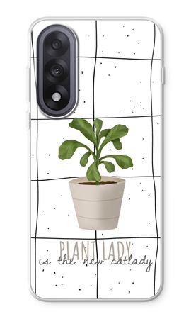 Houseplant on windowpane