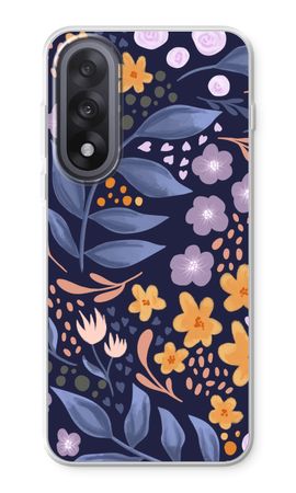 Flowers with blue leaves