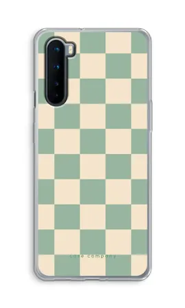Checkered Mint, Miękkie etui OnePlus Nord