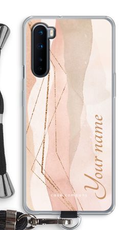 Gold Lines Namecase - Blush