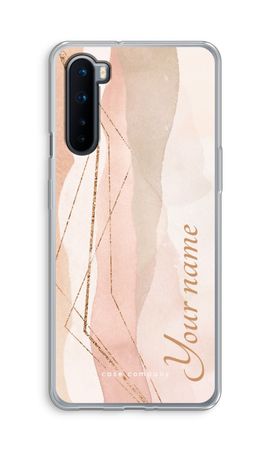 Gold Lines Namecase - Blush