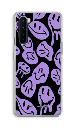 Schmelzender Smiley - Lila