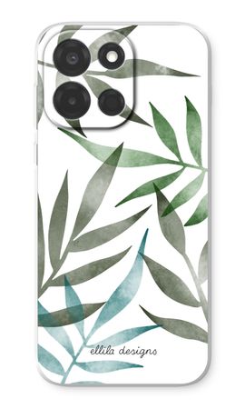 Tropical watercolor leaves