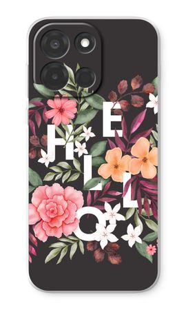 Hello in flowers