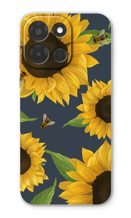Sunflower and bees