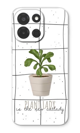 Houseplant on windowpane