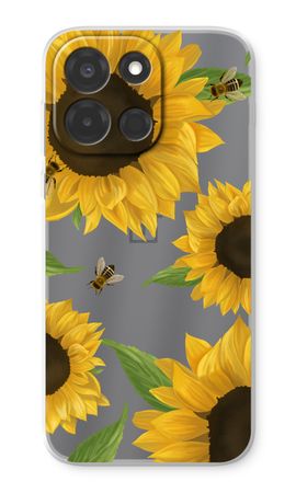 Sunflower and bees