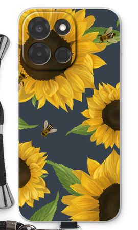 Sunflower and bees