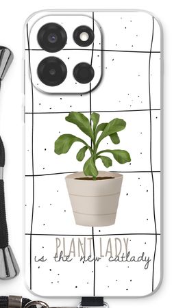 Houseplant on windowpane