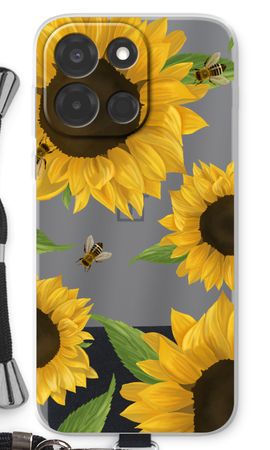 Sunflower and bees