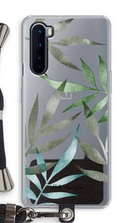 Tropical watercolor leaves