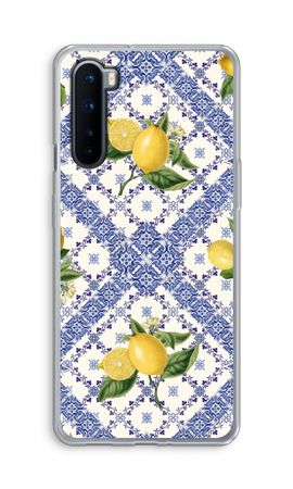 Blue tiles and lemons
