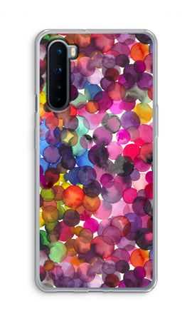 Överlappande akvarellprickar