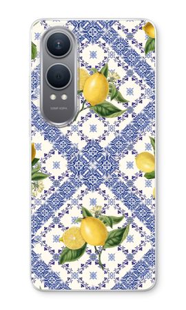 Blue tiles and lemons