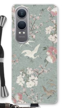 Japanese crane birds blossom