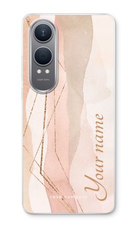 Gold Lines Namecase - Blush